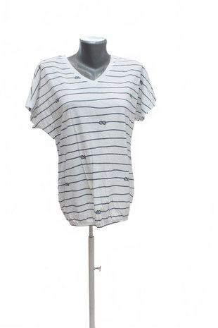 Damen -T-ShirtTchiboohne Aufdruck,farbegestreift,größe40