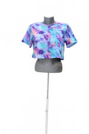 Damen -T-ShirtTrendyolohne Aufdruck,farbemehrfarbig,größeM