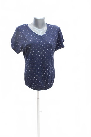 Damen -T-ShirtTchiboohne Aufdruck,farbegemustert,größe36