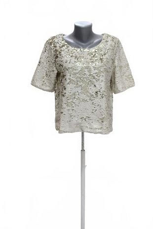 Damen -T-ShirtLindexohne Aufdruck,farbebeige,größeM