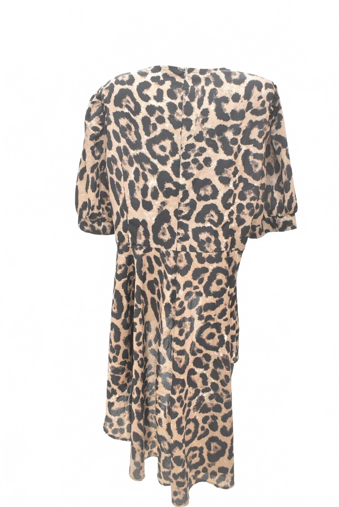 Damen -T-ShirtSheinohne Aufdruck,farbeanimal-print,größe2XL