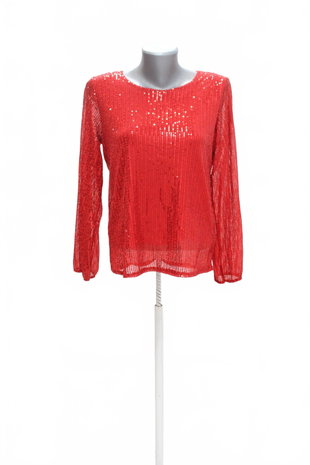 Damen -T-ShirtNew Collectionohne Aufdruck,farberot,größeM