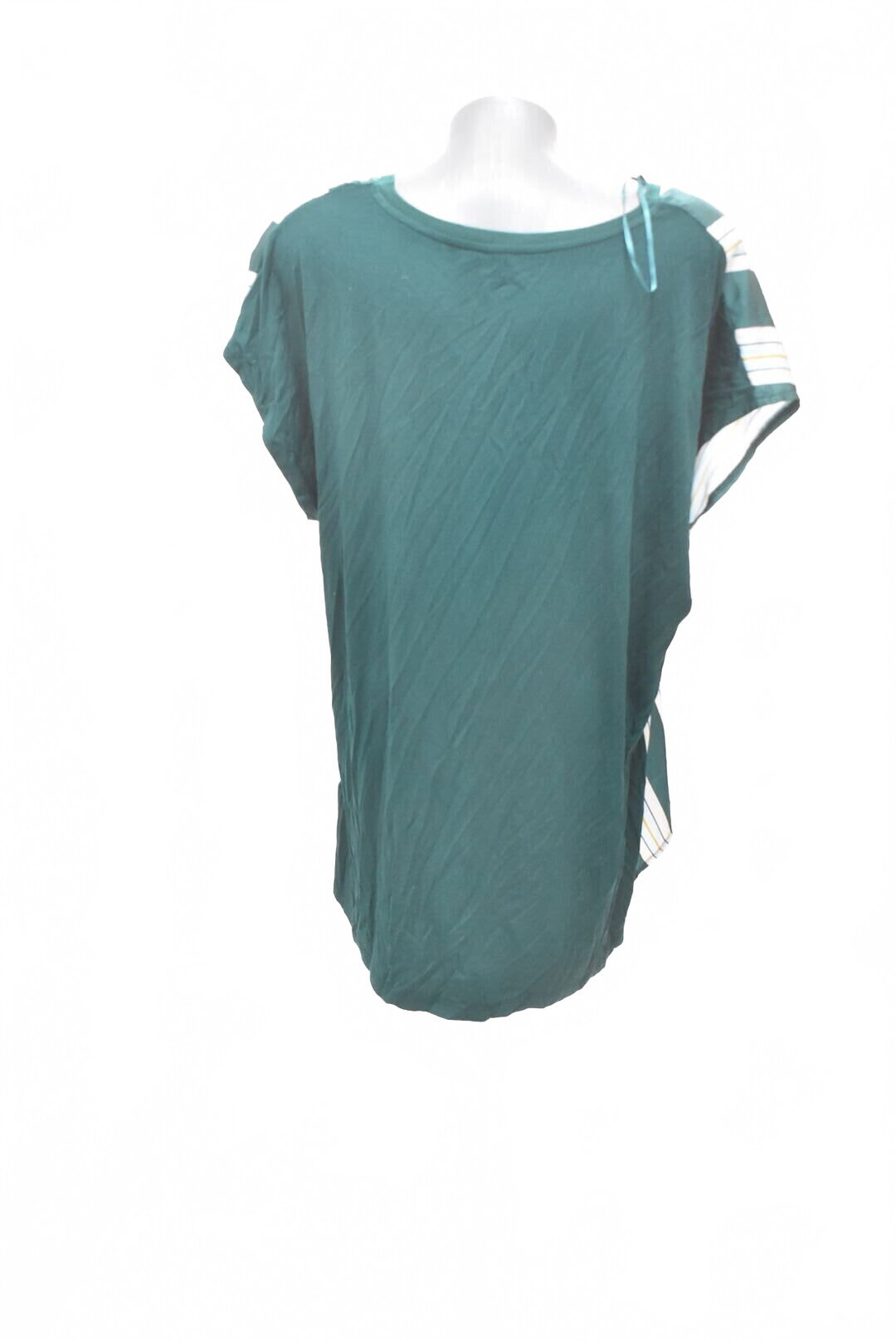 Damen -T-ShirtCamaieuohne Aufdruck,farbegestreift,größe2XL