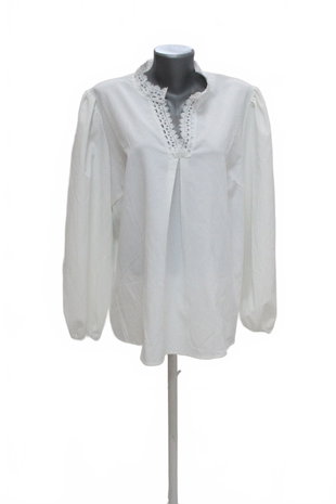 Damen -T-ShirtSheinohne Aufdruck,farbeweiss,größe2XL