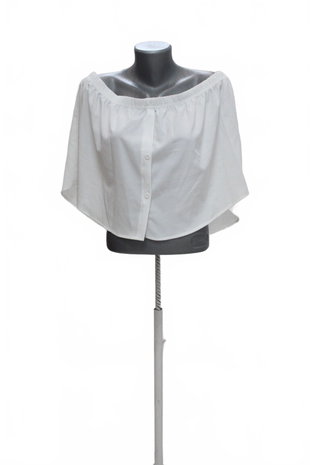 Damen -T-ShirtSheinohne Aufdruck,farbeweiss,größe3XL