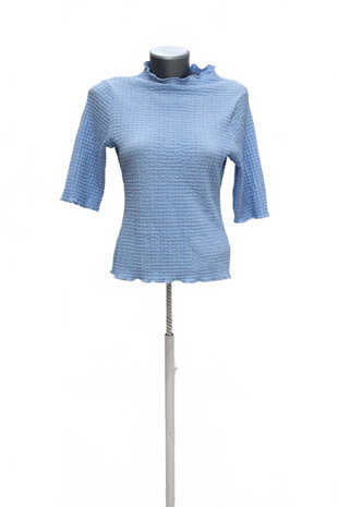Damen -T-ShirtLindexohne Aufdruck,farbeblau,größeS