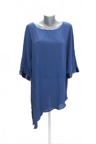Damen -T-ShirtJaninaohne Aufdruck,farbeblau,größe48