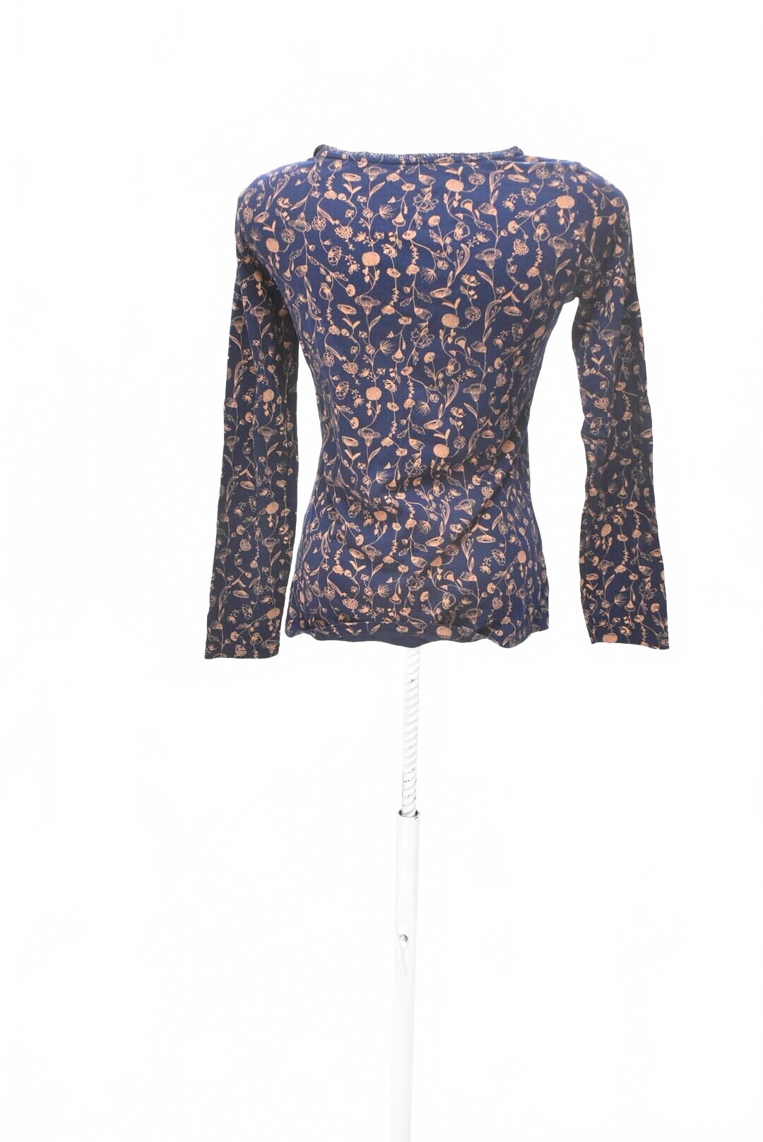 Damen -T-ShirtCamaieuohne Aufdruck,farbegeblümt,größeS