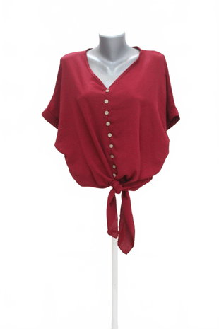 Damen -T-ShirtGenesisohne Aufdruck,farbebordo,größe2XL
