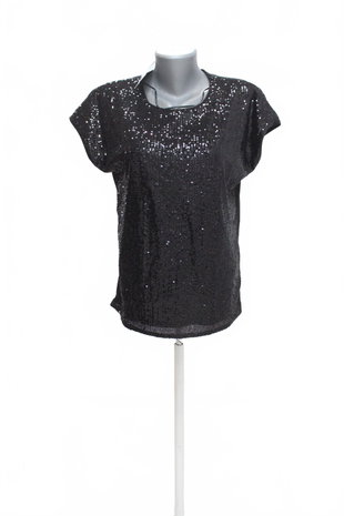 Damen -T-ShirtGenesisohne Aufdruck,farbeschwarz,größeM