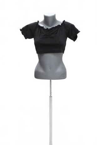 Damen -T-ShirtGenesisohne Aufdruck,farbeschwarz,größeS