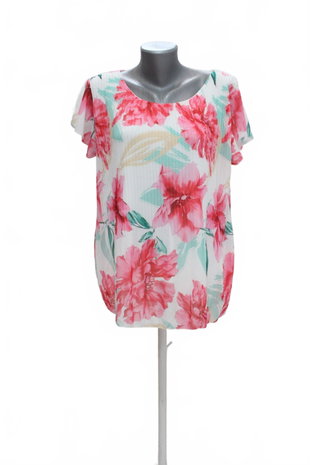 Damen -T-ShirtGenesisohne Aufdruck,farbegeblümt,größeL