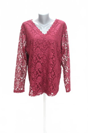 Damen -T-ShirtJaninaohne Aufdruck,farbebordo,größe48