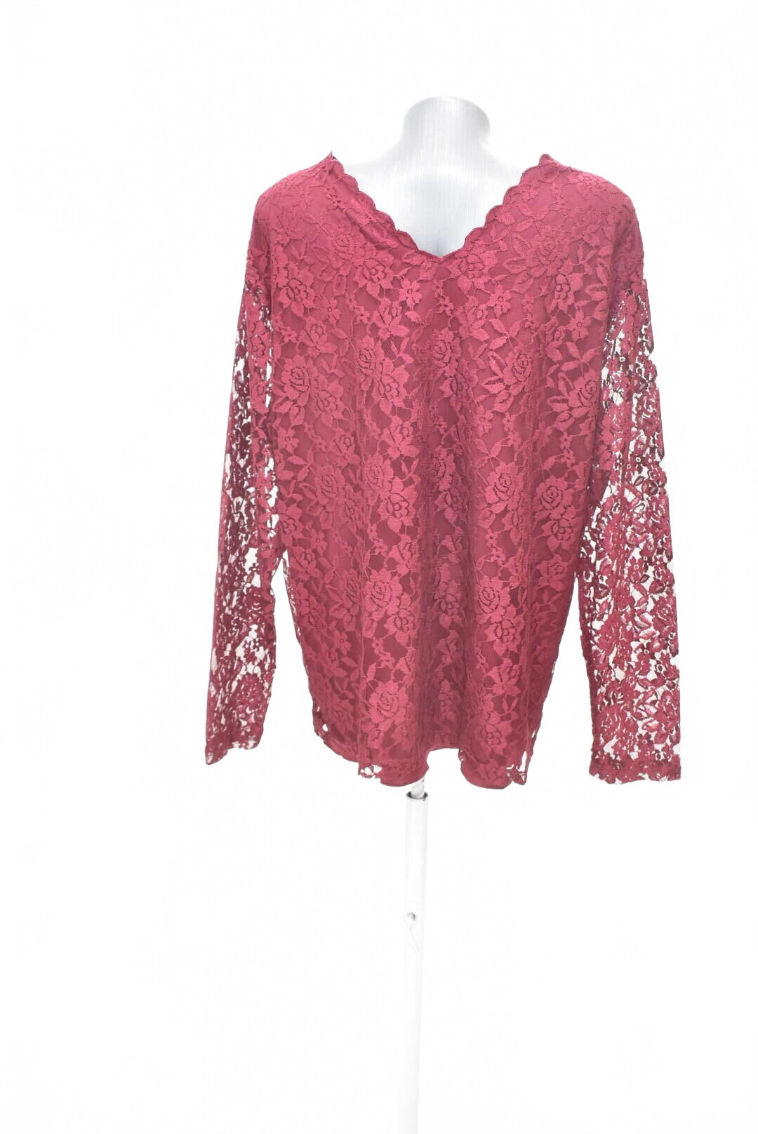 Damen -T-ShirtJaninaohne Aufdruck,farbebordo,größe48