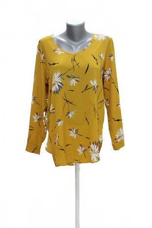 Damen -T-ShirtGenesisohne Aufdruck,farbegeblümt,größeXL