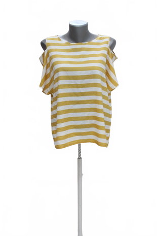 Damen -T-ShirtGenesisohne Aufdruck,farbegestreift,größe42