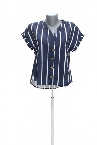 Damen -T-ShirtSheinohne Aufdruck,farbegestreift,größe34