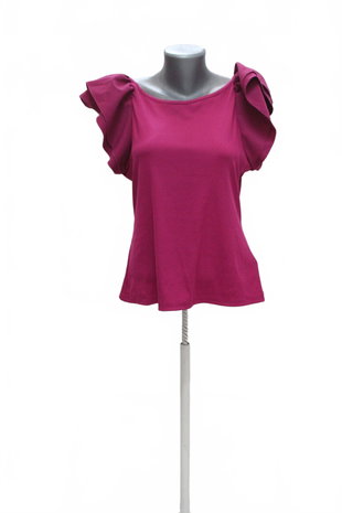 Damen -T-ShirtSheinohne Aufdruck,farberute,größe44