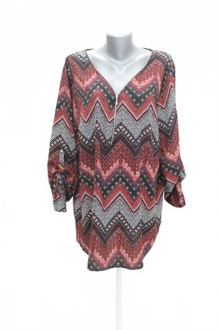 Damen -T-ShirtBlancheporteohne Aufdruck,farbegemustert,größe48