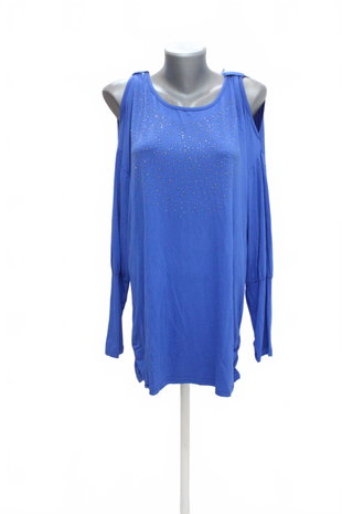 Damen -T-ShirtGenesisohne Aufdruck,farbeblau,größe3XL