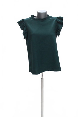 Damen -T-ShirtSheinohne Aufdruck,farbegrün,größeS