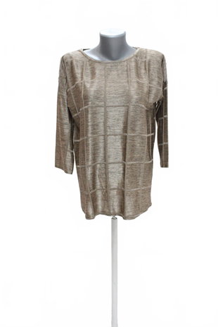 Damen -T-ShirtF&Fohne Aufdruck,farbebraun,größe38