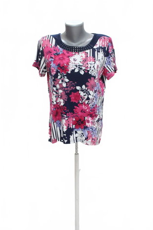 Damen -T-ShirtGenesisohne Aufdruck,farbegeblümt,größeM