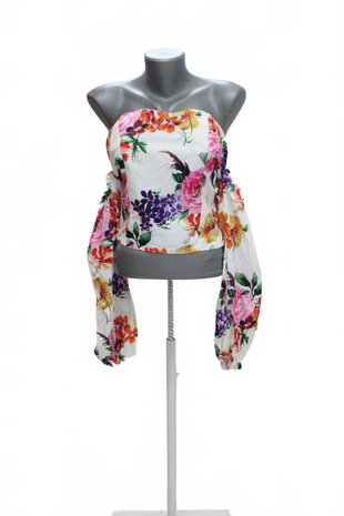 Damen -T-ShirtGenesisohne Aufdruck,farbegeblümt,größeM