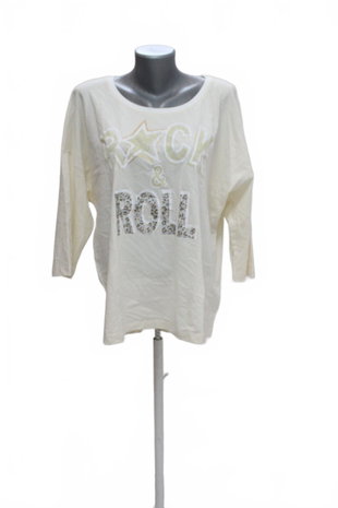 Damen -T-ShirtGenesismit Aufdruck,farbebeige,größe48