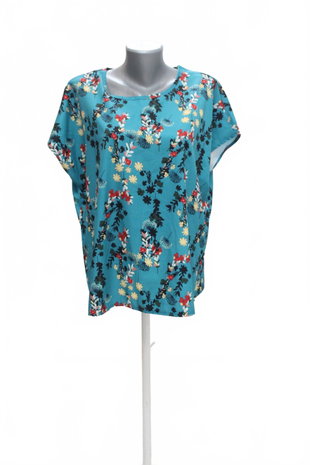 Damen -T-ShirtGenesisohne Aufdruck,farbegeblümt,größeXL