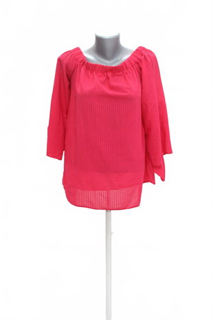 Damen -T-ShirtPapayaohne Aufdruck,farberute,größe40