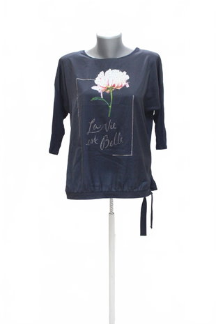 Damen -T-ShirtOrsaymit Aufdruck,farbeblau,größeM