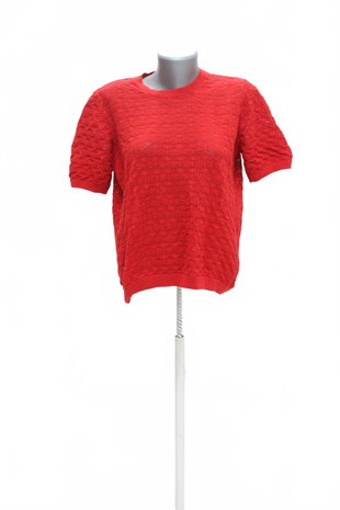 Damen -T-ShirtEsmaraohne Aufdruck,farberot,größeL