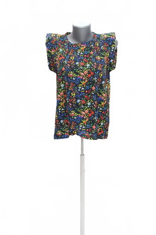 Damen -T-ShirtGenesisohne Aufdruck,farbegeblümt,größeM