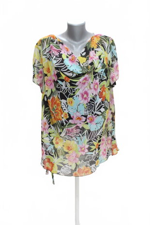 Damen -T-ShirtGenesisohne Aufdruck,farbegeblümt,größe50