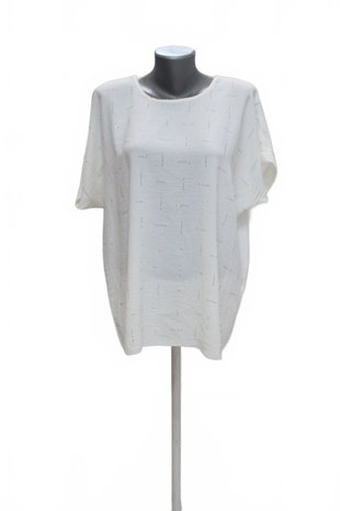 Damen -T-ShirtGenesisohne Aufdruck,farbeweiss,größeXL