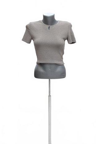 Damen -T-ShirtZaraohne Aufdruck,farbegrau,größeM