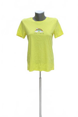 Damen -T-ShirtTerranovamit Aufdruck,farbegelb,größeM