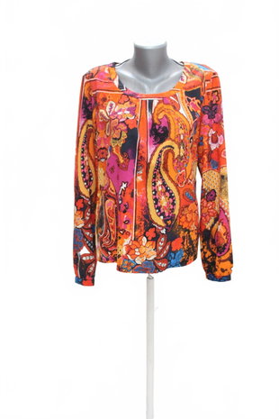Damen -T-ShirtCommaohne Aufdruck,farbegemustert,größe40