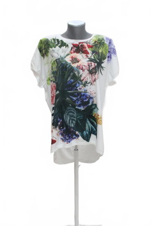 Damen -T-ShirtGenesismit Aufdruck,farbeweiss,größe48