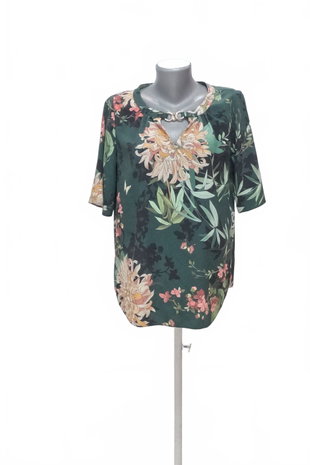 Damen -T-ShirtF&Fohne Aufdruck,farbegeblümt,größe42