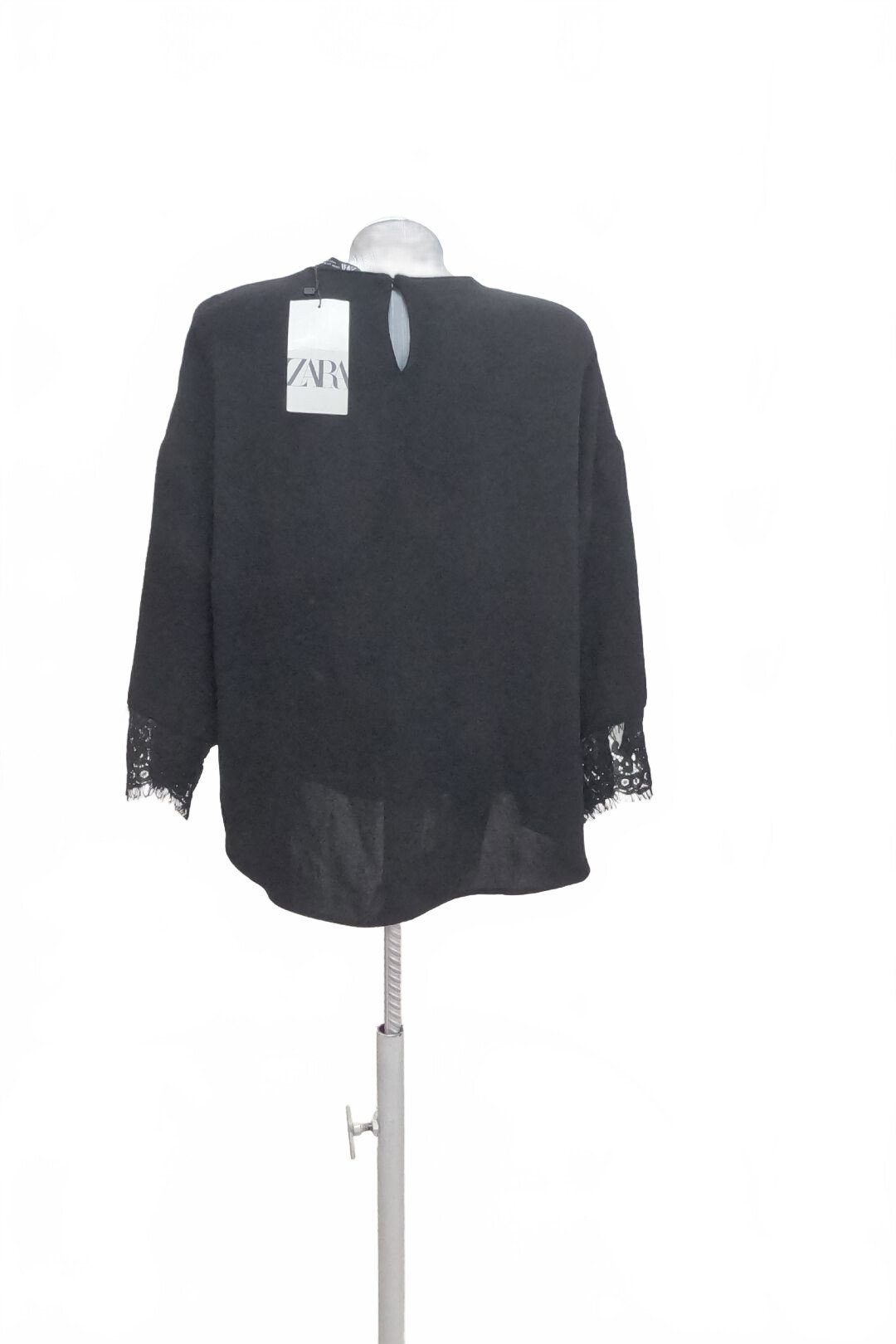 Damen -T-ShirtZaraohne Aufdruck,farbeschwarz,größeM