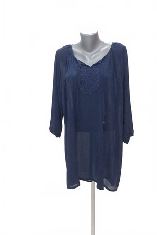 Damen -T-ShirtEsmaraohne Aufdruck,farbeblau,größe54
