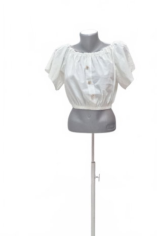 Damen -T-ShirtSheinohne Aufdruck,farbeweiss,größeM