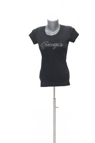 Damen -T-ShirtGenesismit Aufdruck,farbeschwarz,größeS