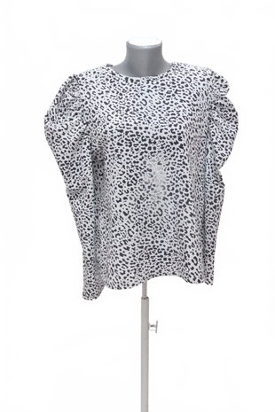 Damen -T-ShirtF&Fohne Aufdruck,farbeanimal-print,größe42