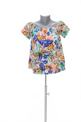 Damen -T-ShirtPrimarkohne Aufdruck,farbegeblümt,größe38