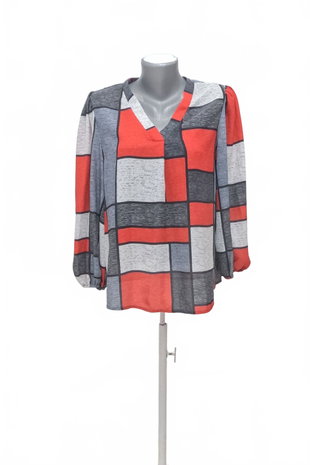 Damen -T-ShirtSheinohne Aufdruck,farbegemustert,größe38