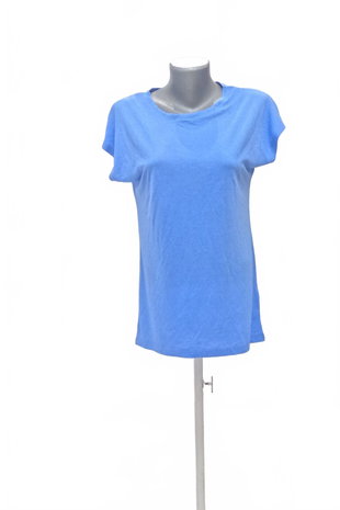 Damen -T-ShirtF&Fohne Aufdruck,farbeblau,größe34