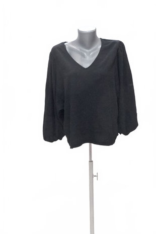 Damen -T-ShirtLindexohne Aufdruck,farbeschwarz,größeL